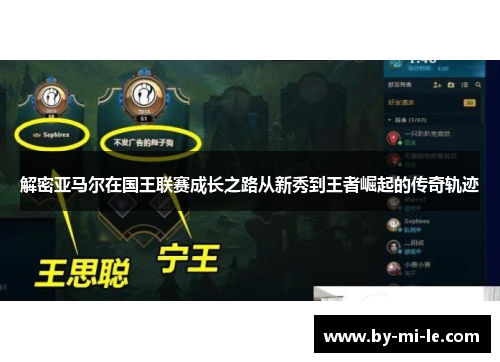 解密亚马尔在国王联赛成长之路从新秀到王者崛起的传奇轨迹 解密亚马尔在国王联赛成长之路从新秀到王者崛起的传奇轨迹