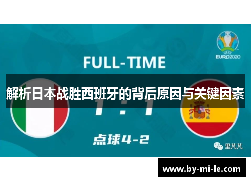 解析日本战胜西班牙的背后原因与关键因素 解析日本战胜西班牙的背后原因与关键因素